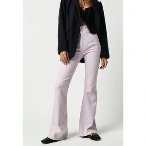 NWT Free People Jayde Flare Jeans High Rise We The Free in Lavender Purple 27